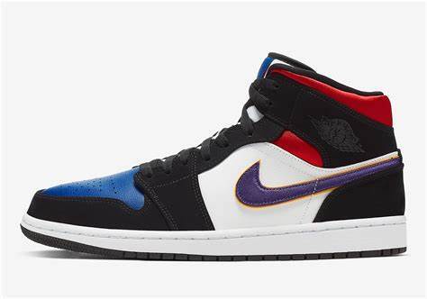 Nike Air Jordan 1 Mid Lakers Top 3 Reps Sneaker 852542-005