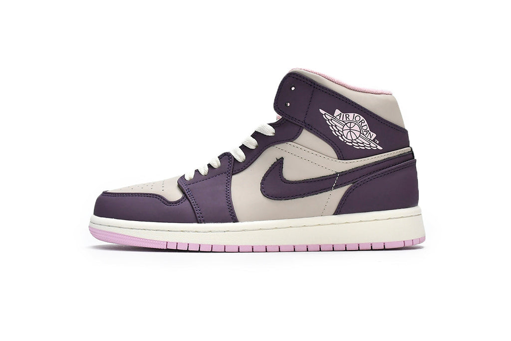 Air Jordan 1 Mid Pro Purple Desert Sand (GS) Reps Sneaker 555112-500