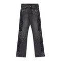 BLK CENTRALIZED HARDWARE STRAIGHT-FIT JEANS