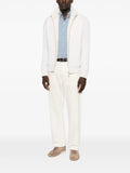 Barba ribbed-knit faux-fur-trim jacket