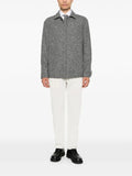 Eleventy marl-effect button-up jacket