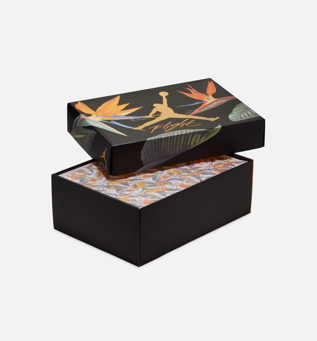 Air Jordan 4 Retro Birds of Paradise Women's Shoes - Coconut Milk/Metallic Gold/Muslin/Bright Mango/Sundial/Black