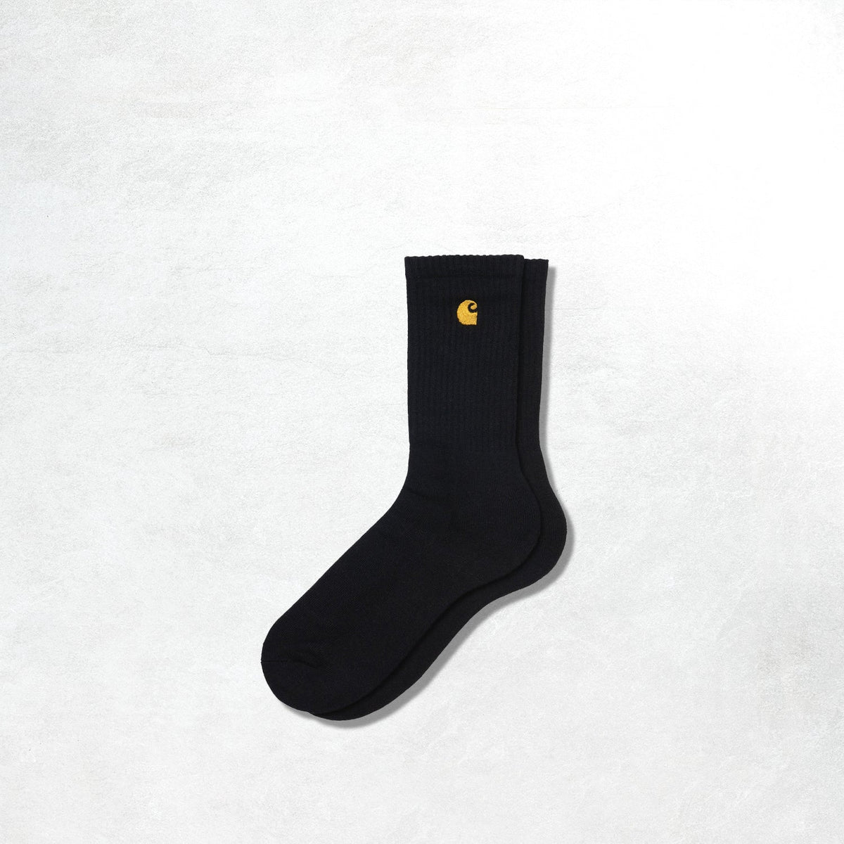 Carhartt WIP Chase Socks: Black / Gold