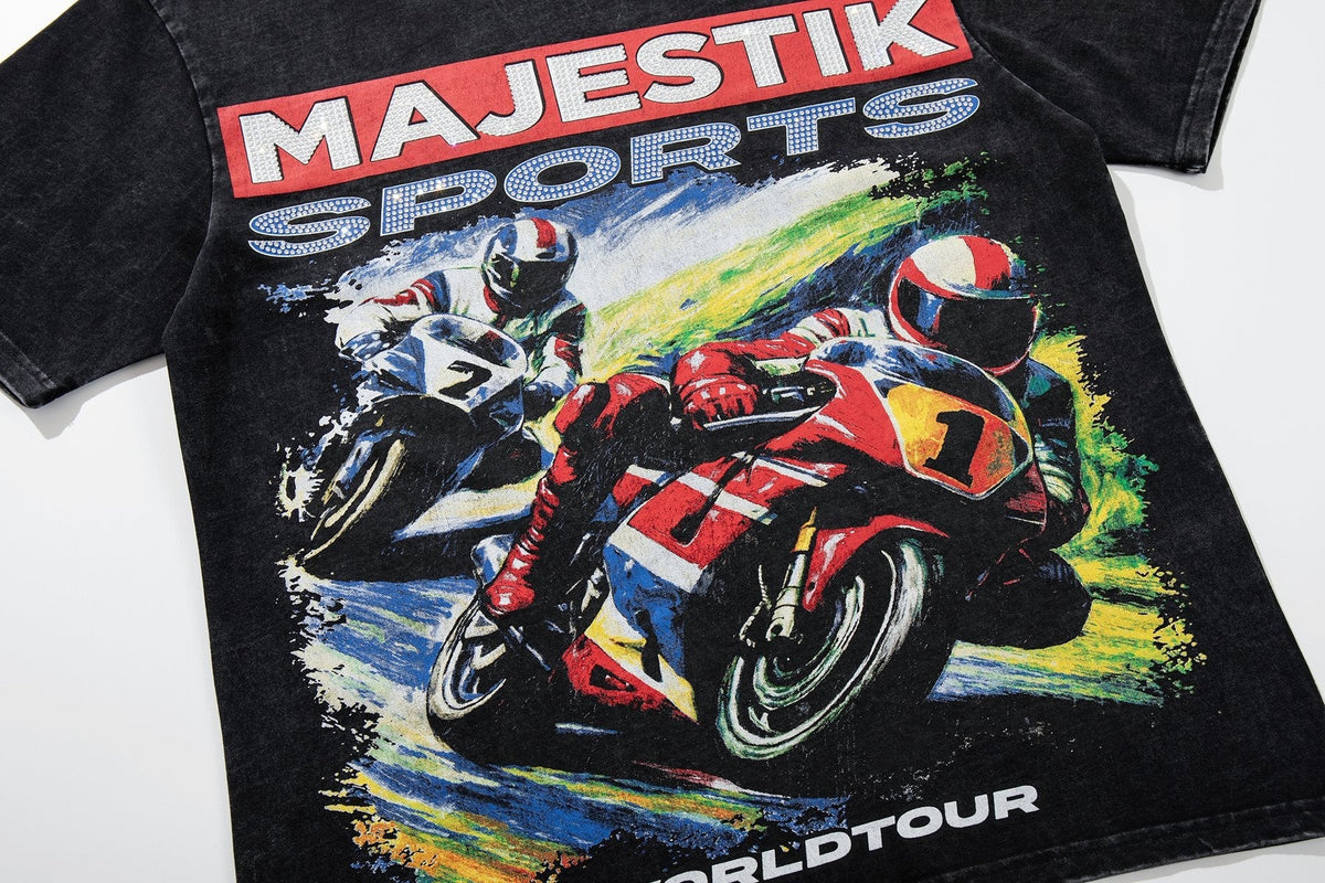MAJESTIK Motorcycle Racing World Tour T-Shirt