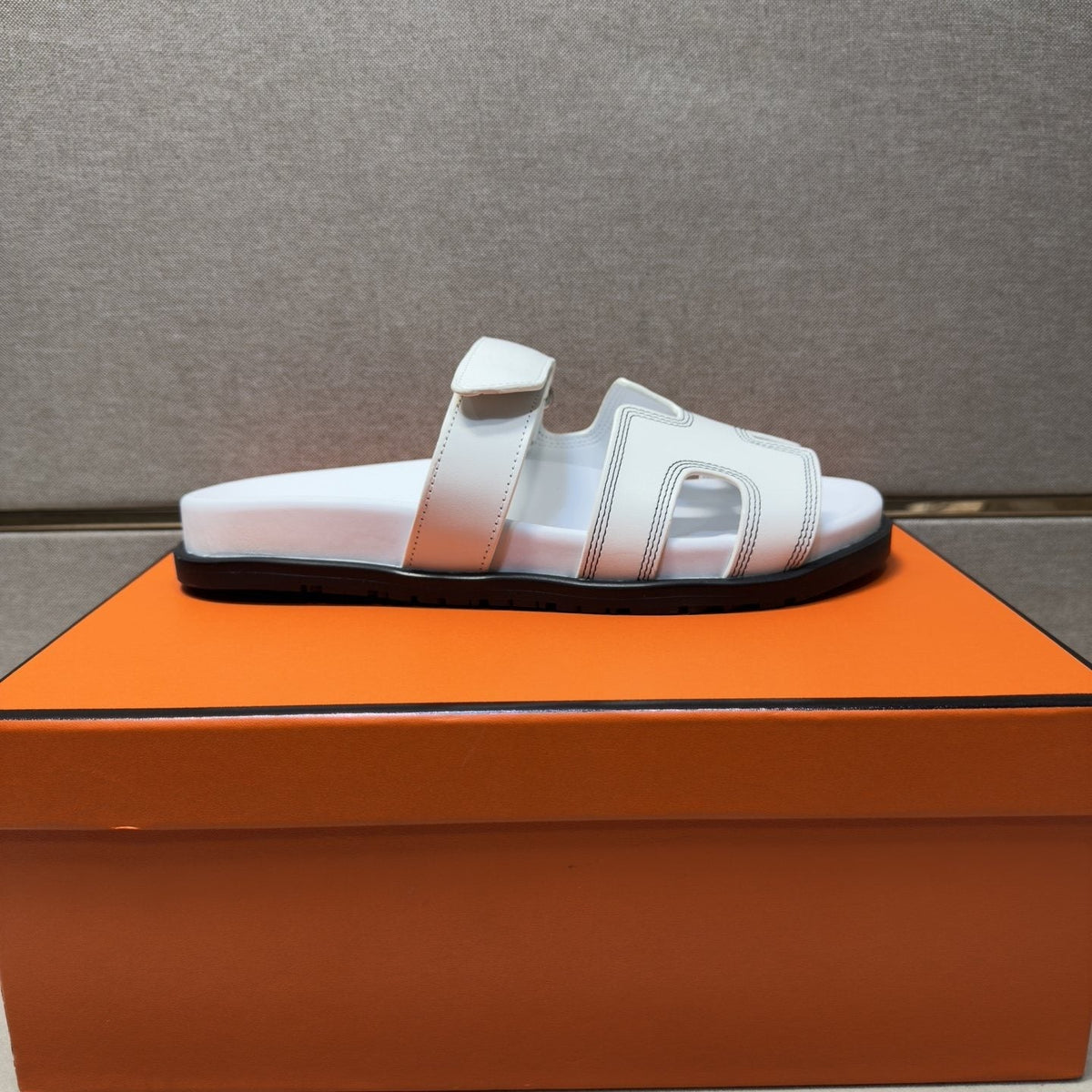 Hermès Cutout Slide Sandals